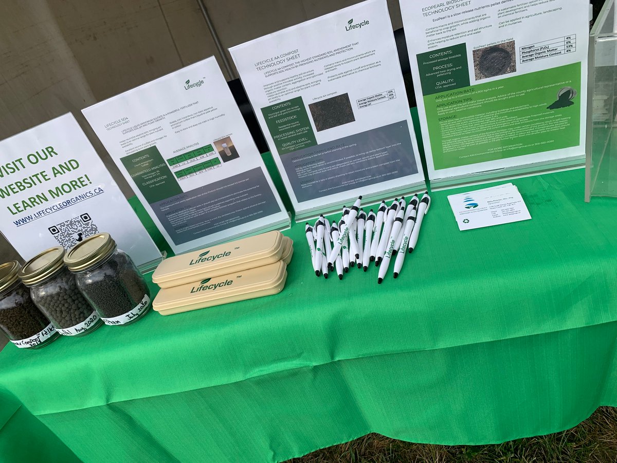 LifecycleC's tweet photo. Come see us at the #COFS22 Canadas Outdoor Farm Show to learn all about our #compost plus a chance to win a ⛳️ golf basket with Sally Creek #Golf Club https://t.co/Js2ZMTr3jp
