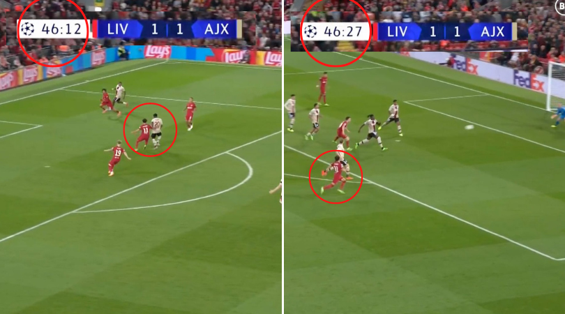 Mo Salah's work rate and pace is unbelievable 👏