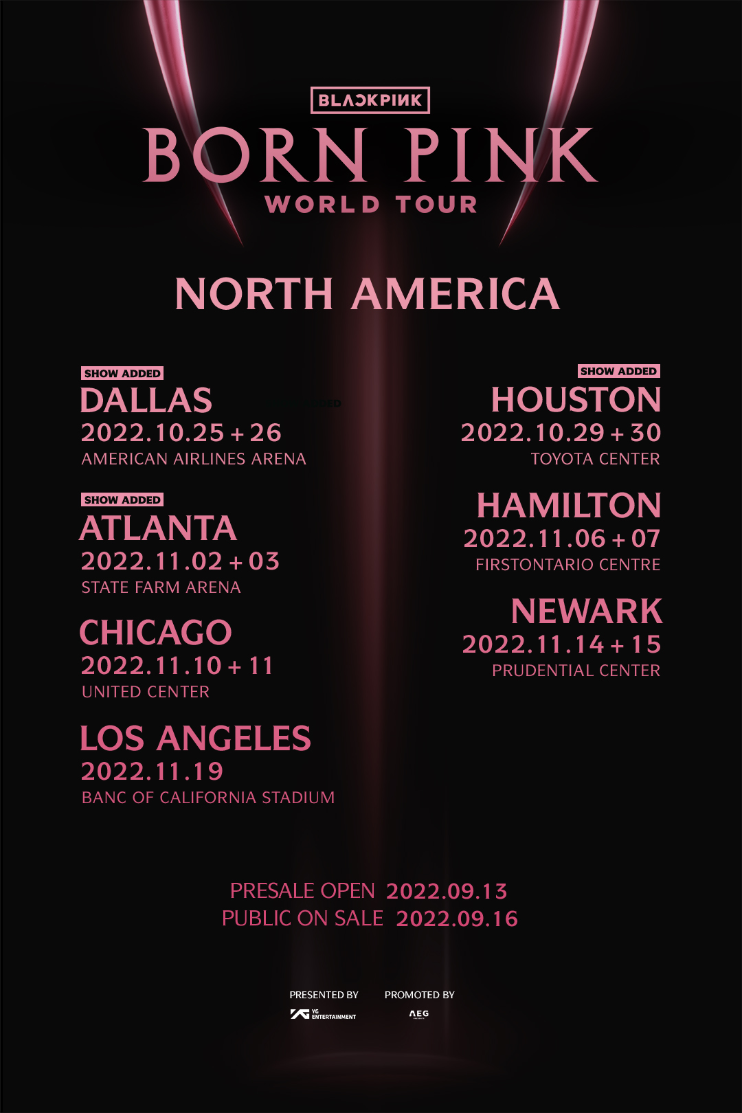 BLACKPINKOFFICIAL on Twitter "BLACKPINK WORLD TOUR [BORN PINK] NORTH