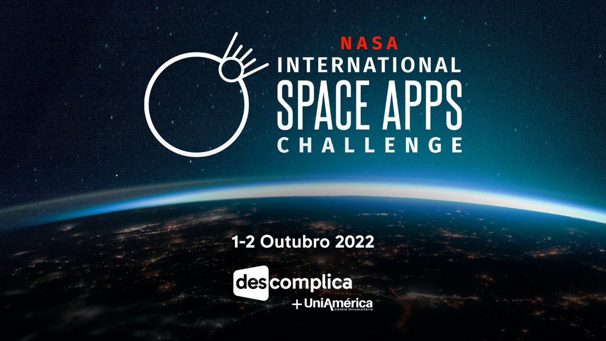 crisiloose's tweet photo. Foz do Iguaçu é sede de mais uma edição do NASA Space Apps Challenge.
Leia mais no site. https://t.co/7G43aEpvHl
#descomplicauniamérica #descomplica #uniamerica #nasaspaceappchallenge #nasa #fozdoiguaçu #brasil https://t.co/j217AsKa5B