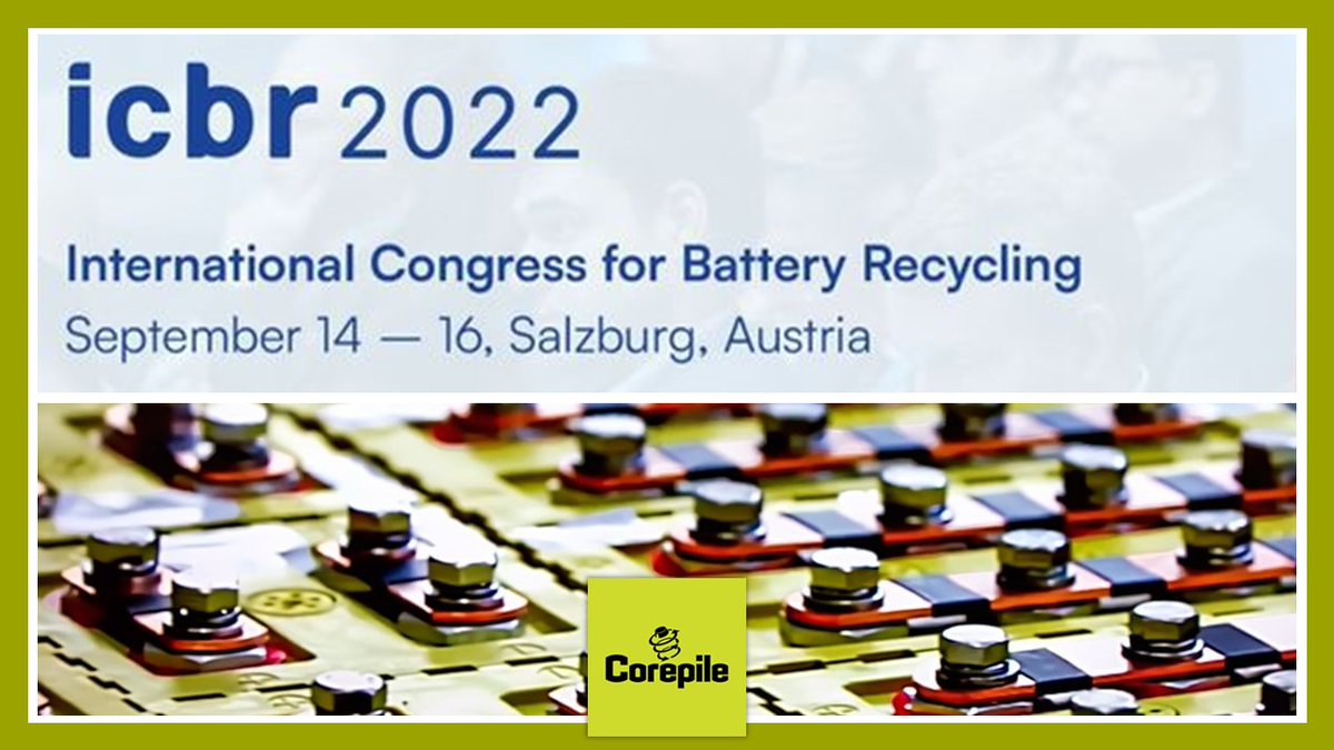 corepile's tweet photo. #ICBR2022
@FredericHedouin, Directeur de #Corepile et vice-président d’@Eucobat participera à une table ronde sur le thème « Batteries de mobilité – les défis d’un marché à forte croissance »
🗓️mercredi 14 septembre 🕟16h https://t.co/zGDvKQ8QNx