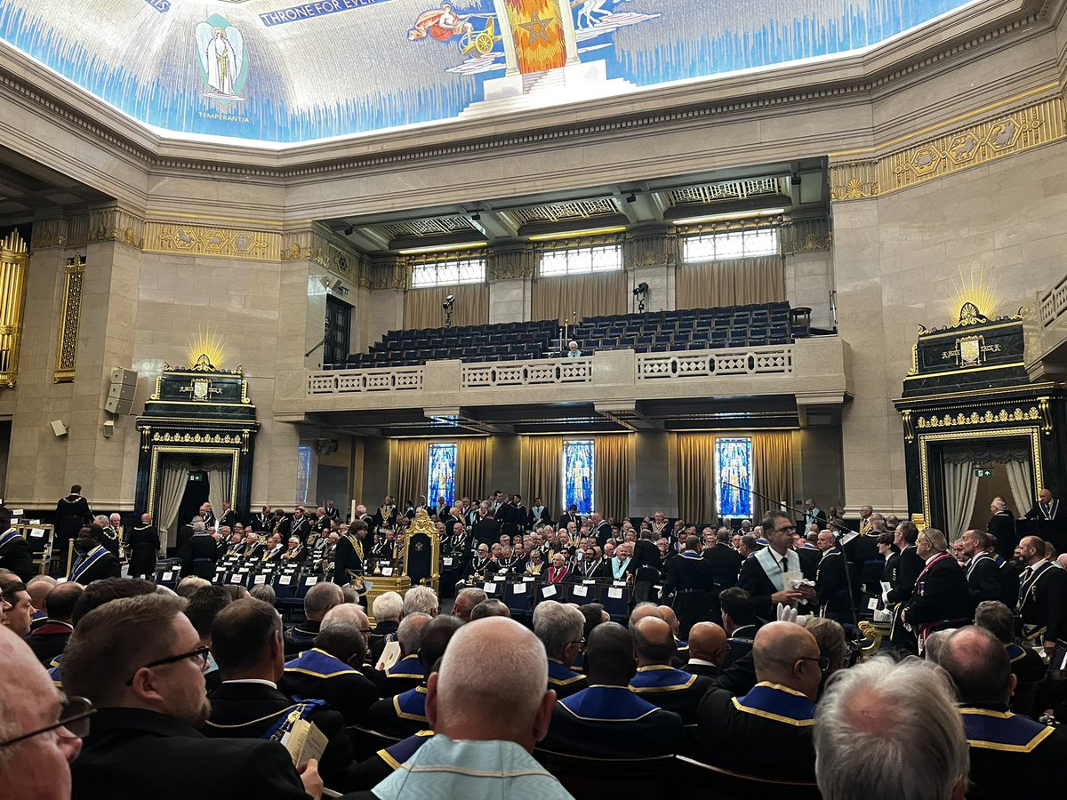 Fantastic experience today at the <a href="/UGLE_GrandLodge/">United Grand Lodge of England</a> Quartlerly Communications in Freemasons Hall, it was a privilege to attend such a historic event.