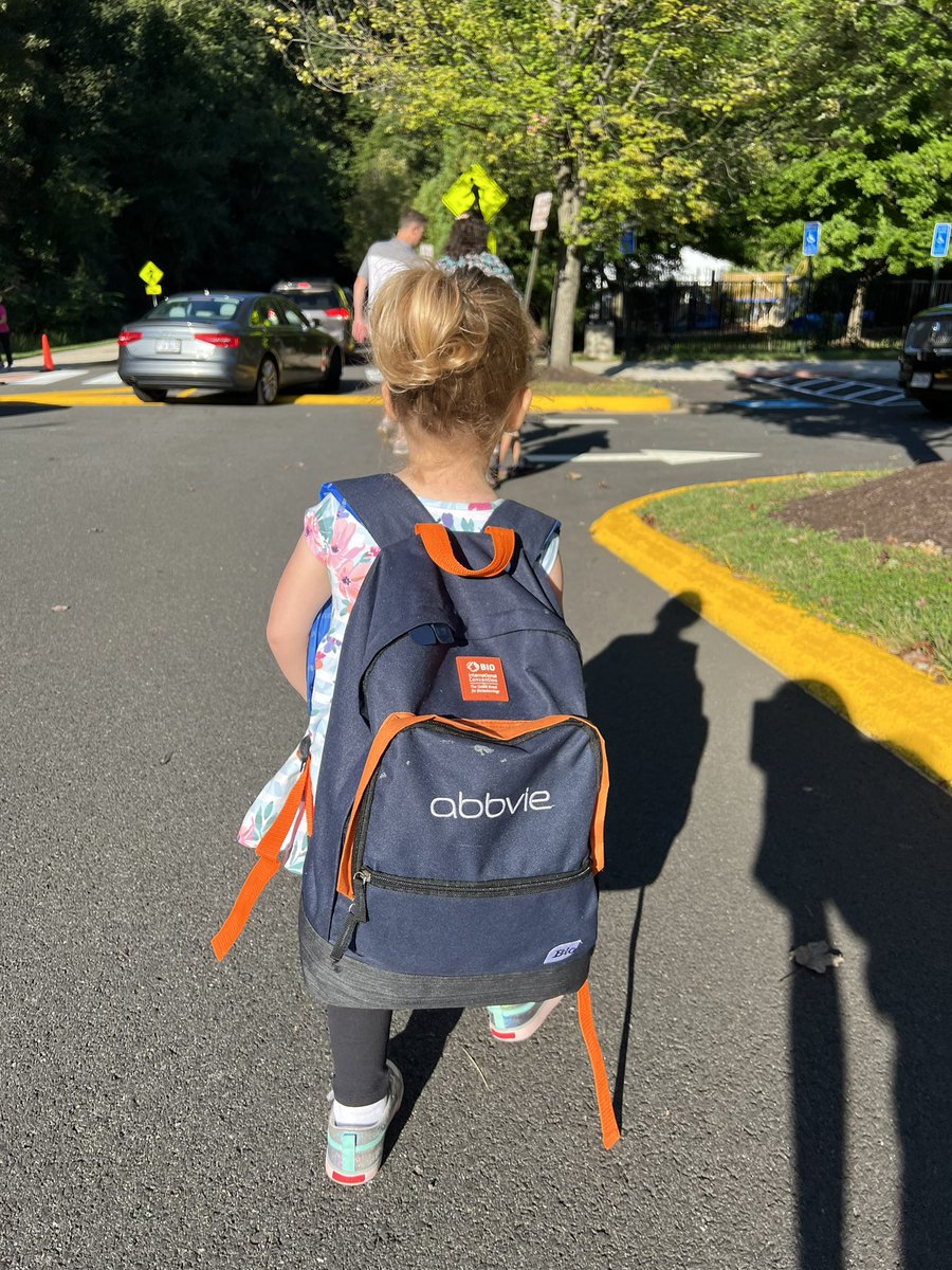 TFW you forget to buy a backpack for the first day of school and the <a href="/BIOConvention/">BIO Convention</a> swag saves the day.