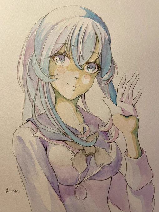 今日の練習絵はゴトちゃんでした。出張先にコピック持って行けないので水彩です。。。久しぶりの水彩楽しい 