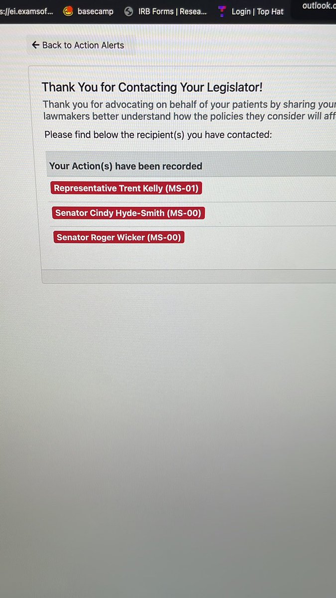 Advocacy can be as easy as sending an email. Thanks <a href="/ASHPOfficial/">ASHP</a>. Happy to chat improving patient care and pharmacy practice anytime <a href="/cindyhydesmith/">Cindy Hyde-Smith</a> <a href="/SenatorWicker/">Senator Roger Wicker</a>
