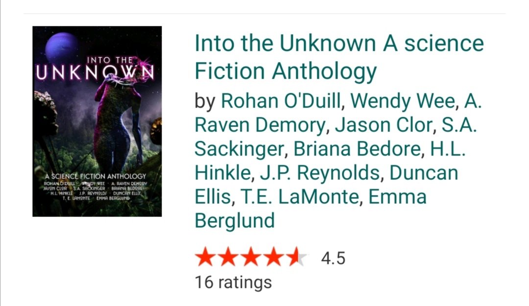 rohan_oduill's tweet photo. Our science fiction anthology is now on sale through Amazon and has been getting great reviews. 
If you liked 'Love, Death and Robots' you should love this collection. 
https://t.co/SwP3zWUyh1 https://t.co/e9XYapO3rv