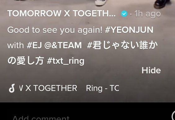 WIJUDAILY's tweet photo. OMG! EJ with Yeonjun sunbaenim, and the caption makes me feel even more emotional. Yeonjun saw him growing, from Trainee EJ to &amp;AUDITION EJ to &amp;TEAM EJ 🥺

"Good to see you again!" 

#TXT #andTEAM #YEONJUN #EJ #andTEAM_EJ https://t.co/oSlGGl0mV1