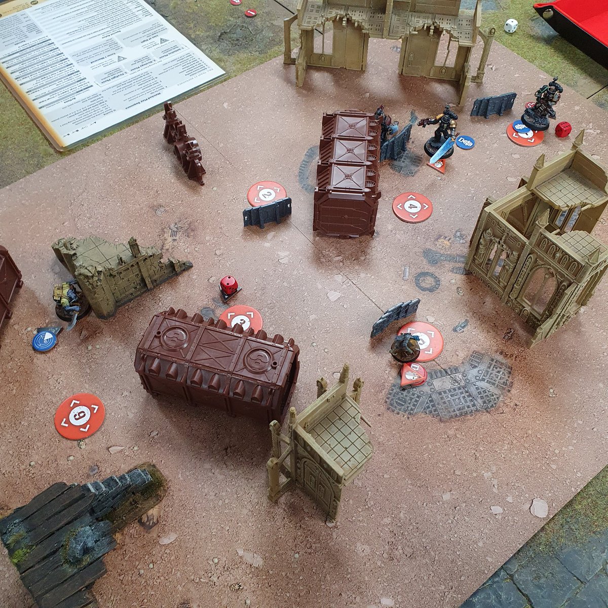 deepspawn's tweet photo. #hobbystreak day 55: today I got a game of killteam in. My Orks got Krumped https://t.co/XDomVREq5f