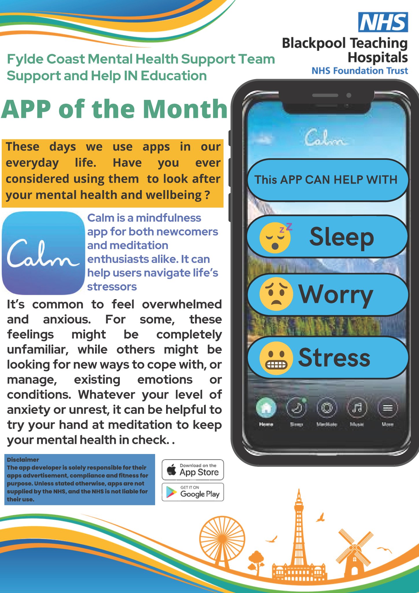 Blackpool Aspire Academy on Twitter "App of the Month from the NHS is