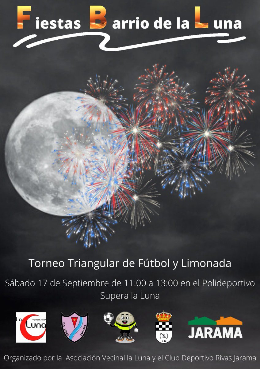 CDRivasJarama's tweet photo. El próximo sábado 17, de 11:00 a 13:00, en el Centro Deportivo Supera disputaremos un Torneo con nuestros Alevines y el equipo @adnuevobaztan 

Estáis todos invitados a pasar la mañana con nosotros y a tomar un vasito de limonada! Os esperamos https://t.co/JEk5EcTWPc