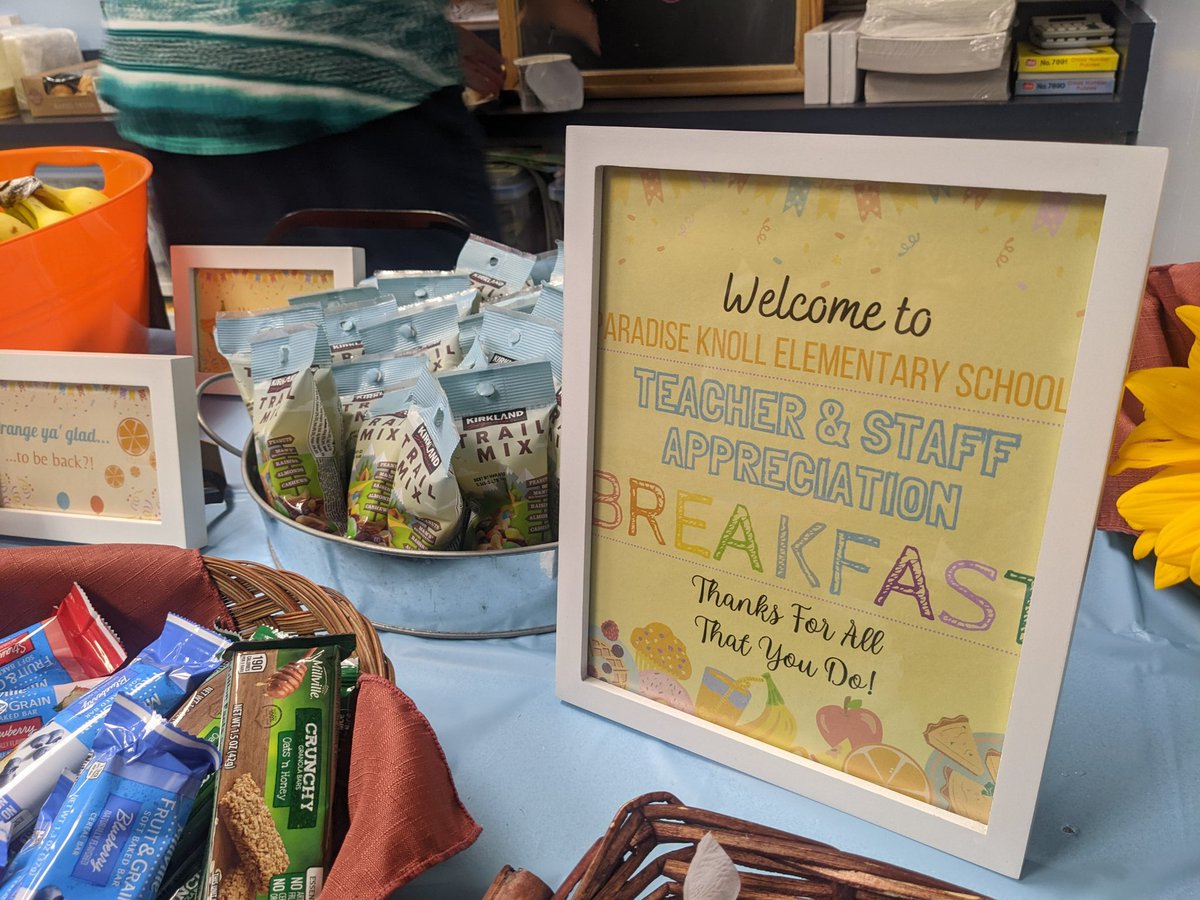 jvdcal08's tweet photo. Just in “quiche” you didn’t know, our PTA just made our day!! What an amazing welcome breakfast! Thank you so much!! #pkpta 🐾 @MrsJVMiller @WestMilfordSupt https://t.co/gPPuKcYgo4