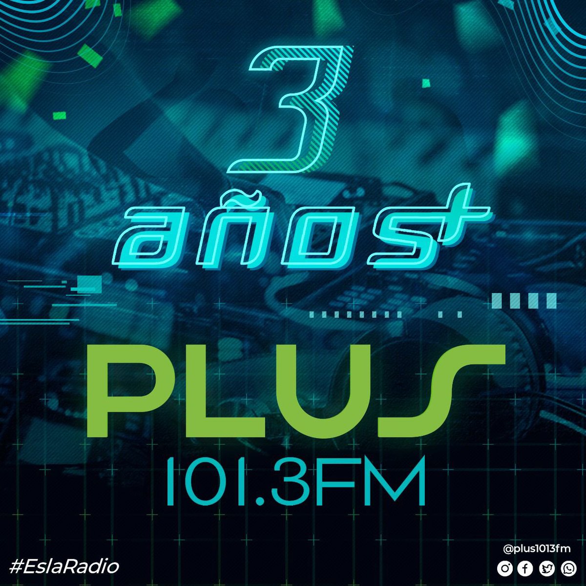 Felices de compartir con ustedes estos 3 años de estar al aire!!🥳💚💙