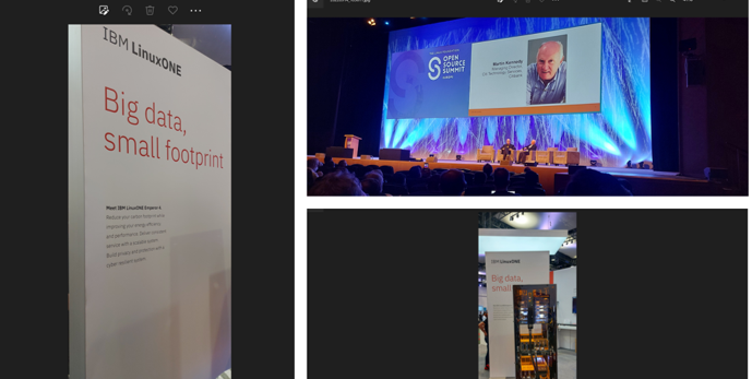 Great. Today #opensource Summit Dublin. <a href="/rossmauri/">Ross Mauri</a> introduced IBM LinuxONE Emperor 4 &amp; Martin Kennedy MD <a href="/Citibank/">Citibank</a> shared results achieved with LinuxONE &amp; <a href="/MongoDB/">MongoDB</a>  :vertical scale, critical protection  &amp; reduced energy consumption.    newsroom.ibm.com/2022-09-13-New…