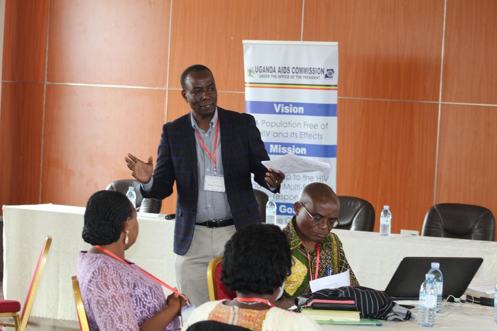 aidscommission's tweet photo. Day 2 of the National Consultation for theological institution on Gender Equality and Holistic health in the context of #HIV,GBV and teenage pregnancies. 

Inset: Director partnerships @EnidWamani elaborates the role of partnerships in the HIV response. 
#EndAIDS2030Ug https://t.co/acSYiQzKPe