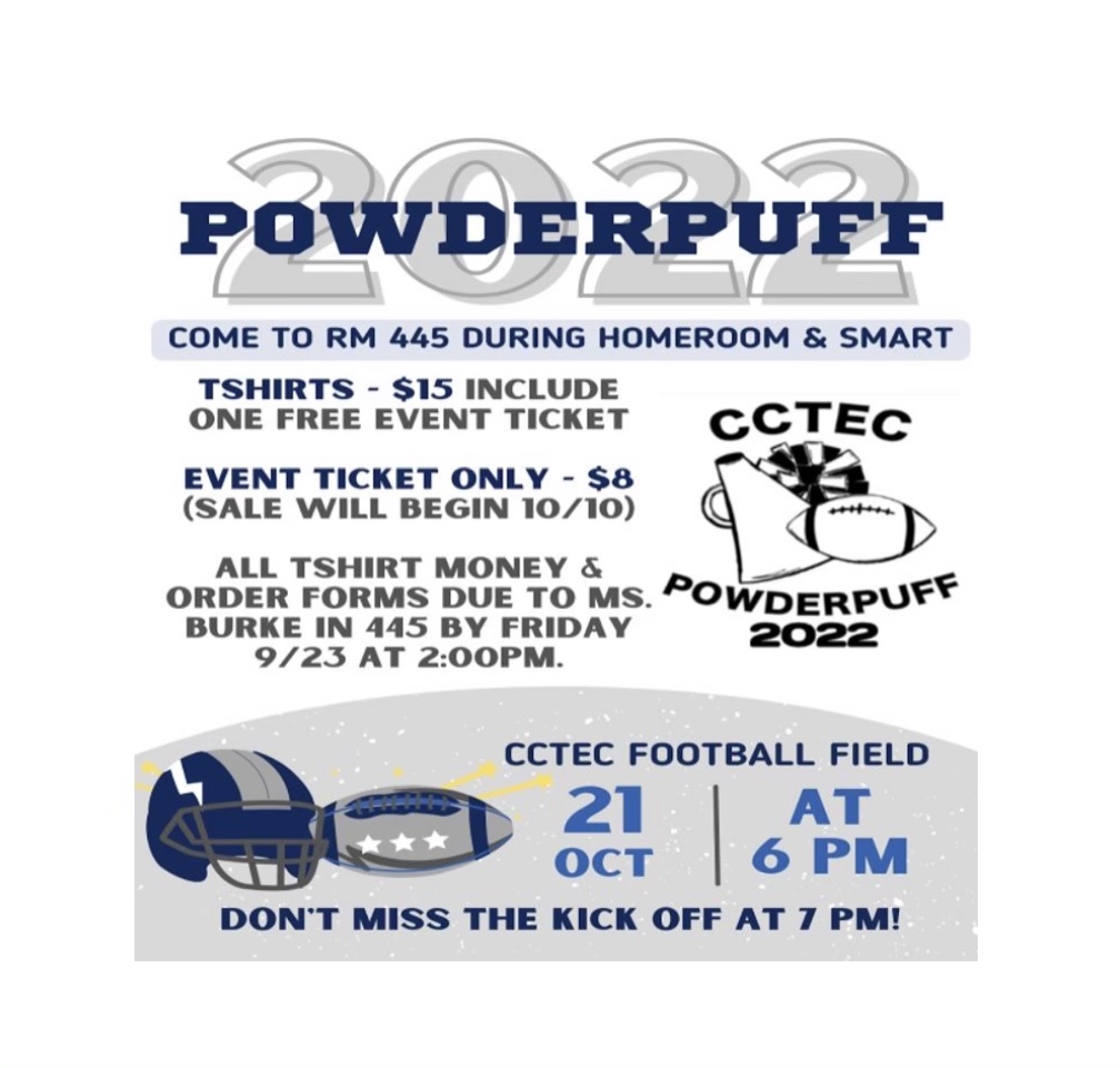 Reminder #CCTEC 2022 Freshman Mixer &amp; Powderpuff is coming!