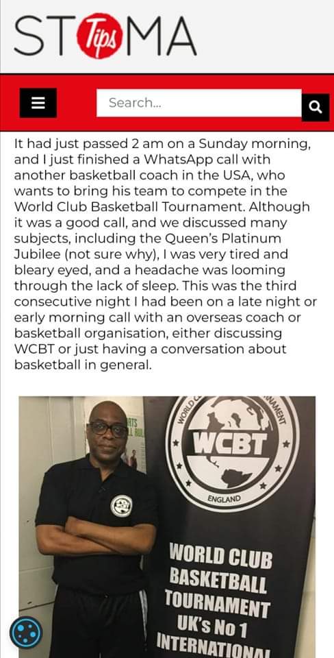 Here's an article I wrote on my journey  preparing for the World Club Basketball Tournament  C. I. C for the first time since having a stoma.

Thanks to StomaTips Magazine for sharing my  

🔗 👇

stomatips.com/features/artic…