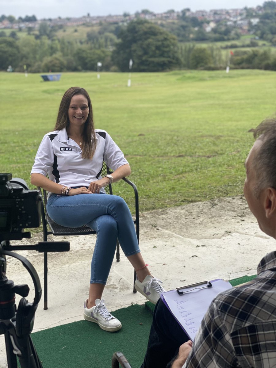 Little interview today with <a href="/WeAreWST/">WST</a> about golf 😜 and mixed doubles of course. Thanks <a href="/themarkbutler/">Mark Butler</a> <a href="/SedgleyGolf/">Sedgley GC</a> 😉 #Sports #womeninsport #Golf #snooker #rokit #teamrokit