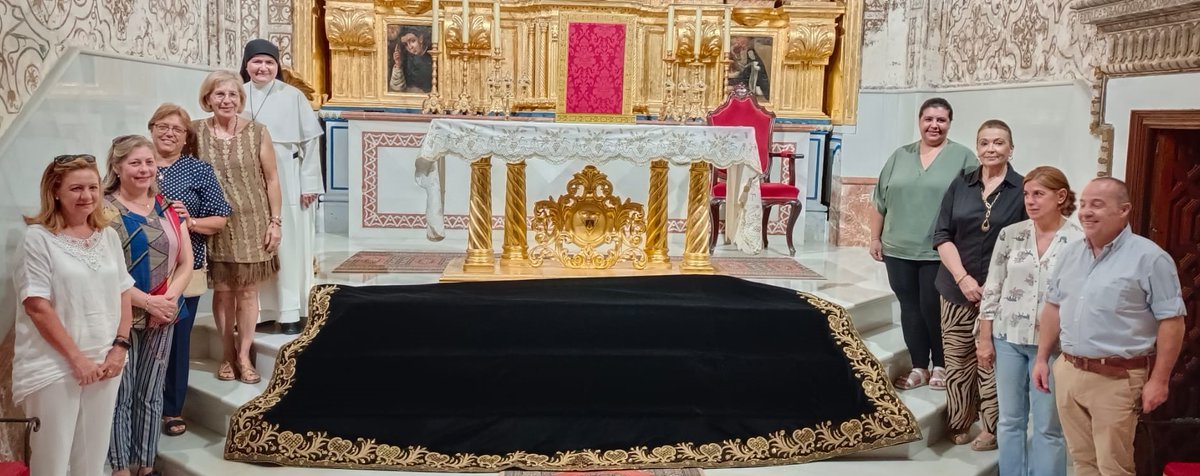🔔 ACTUALIDAD | La Imagen de Ntra. Sra. de los Dolores luce el manto de Santo Domingo en los cultos de septiembre.

Más información:
➡️ facebook.com/16375810376539…