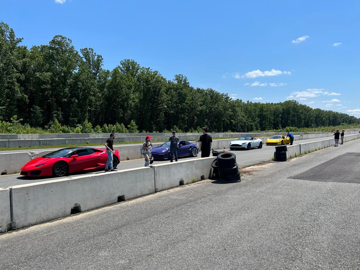 DominionRaceway's tweet photo. Velocity Driving DR Track Experience 
5 laps in a Lamborghini Huracan, Ferrari 458 Italia, and Porsche 911 GT3 RS on the road course at Dominion with professional instruction for $699 plus tax. It is a half-day session, and you can choose between the morning or afternoon session. https://t.co/djg96EqCyp