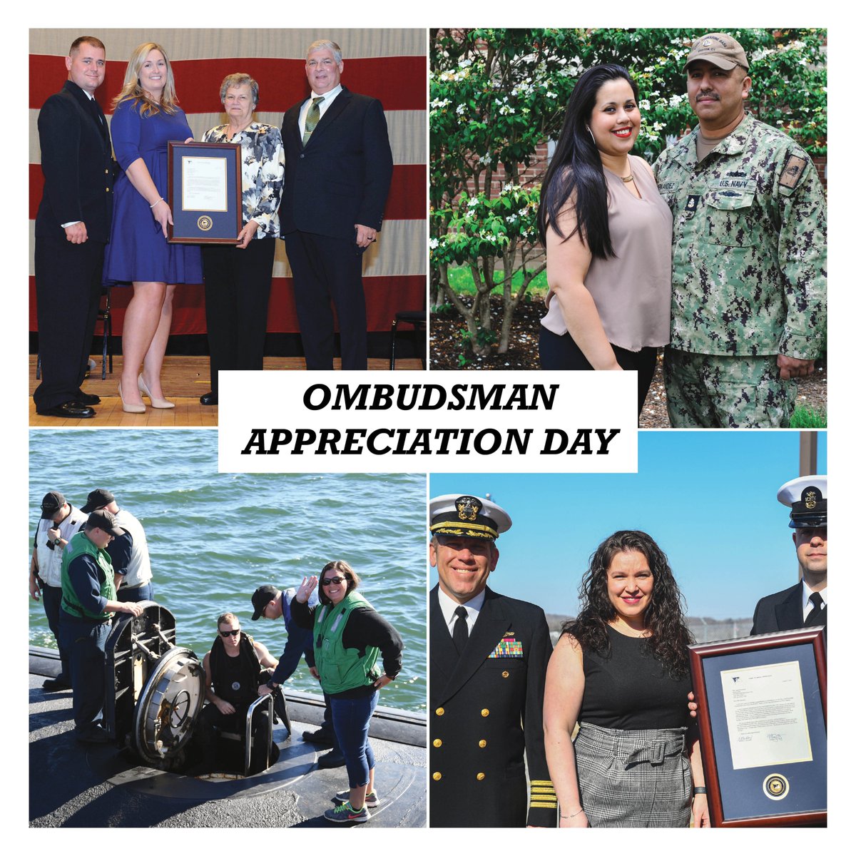 On this Ombudsman Appreciation Day, we'd like to take the time to thank all the command ombudsman for their continuous dedication and support to our Submarine Force Sailors. Your selfless sacrifice underpins our families and ensures our Sailors are mission-focused at all times!