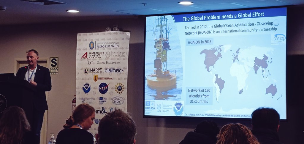 Iris Hendriks (@oerossie) on Twitter photo Enjoying <a href="/steve_swi/">Prof Steve Widdicombe</a> talk this morning at #theoceaninahighco2 Symposium in Lima on the #GOAON Network.
It really is so great to be part of this. This meeting in-person is inspirational, Just what I needed to charge the batteries 😁
#OceanAcidification Enjoying <a href="/steve_swi/">Prof Steve Widdicombe</a> talk this morning at #theoceaninahighco2 Symposium in Lima on the #GOAON Network.
It really is so great to be part of this. This meeting in-person is inspirational, Just what I needed to charge the batteries 😁
#OceanAcidification
