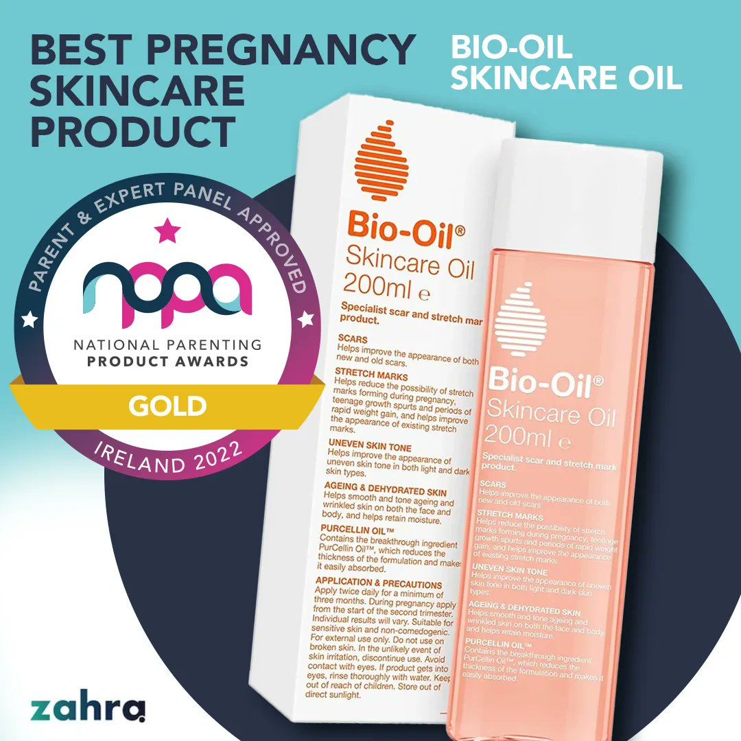 Zahra Media Group (@zahramedia) on Twitter photo Congratulations to <a href="/BioOilUK/">Bio-Oil UK & IRE</a> - winner of the Best Pregnancy Skincare Product at this year's NPPA awards! #NPPA2022 ๐ Congratulations to <a href="/BioOilUK/">Bio-Oil UK & IRE</a> - winner of the Best Pregnancy Skincare Product at this year's NPPA awards! #NPPA2022 ๐