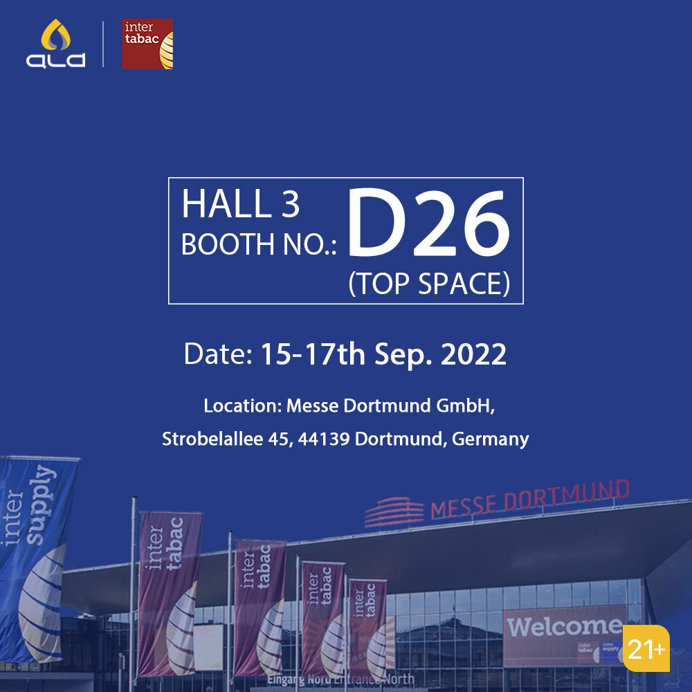 AldVaporGlobal's tweet photo. ---Inter-Tabac 2022 Invitation---

To all our Valued Customers,

At Intertabac 2022, ALD will bring a variety of products to the event and meet European customers at booth D26, Hall 3.

See you tomorrow! ❤️

#intertabac2022 #intertabac #dortmund #germany  #germanytabac https://t.co/uc5fqwgRRR