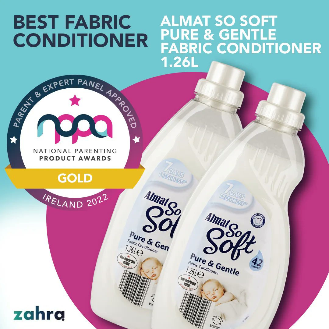 The #NPPA2022 winner of the Best Fabric Conditioner category is Almat So Soft Pure &amp; Gentle Fabric Conditioner - Congratulations @aldi_ireland  🎉