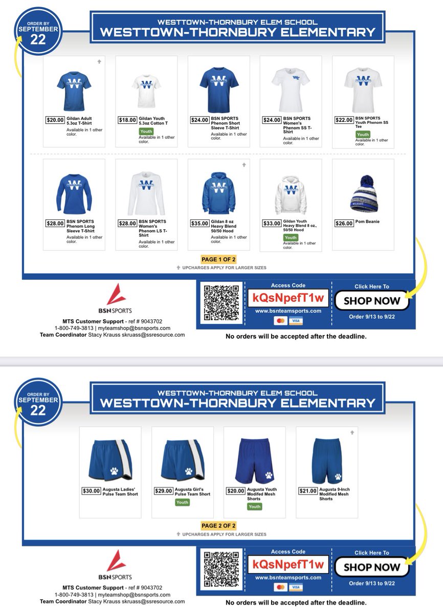 🐾 Spirit wear sale is open!!! Closes 9/22!!! Get your Wildcat gear today!!! Link:
protect-us.mimecast.com/s/-aPPCVOr4OI4…