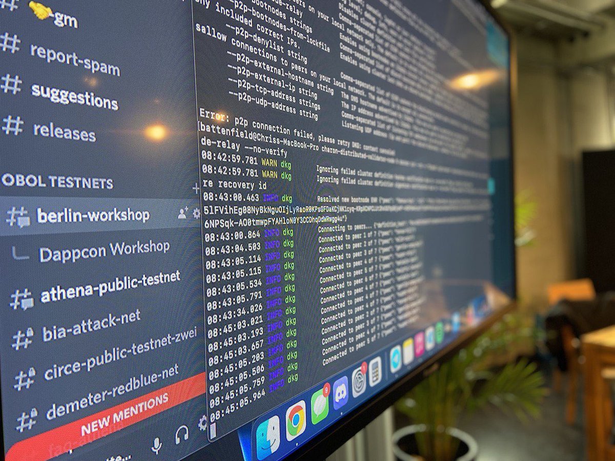 Obol_Collective's tweet photo. #DappCon22 DV cluster config successfully generated!! 👏👏 Thanks to all the workshop participants! 🙏🙏 https://t.co/NNynYVo921