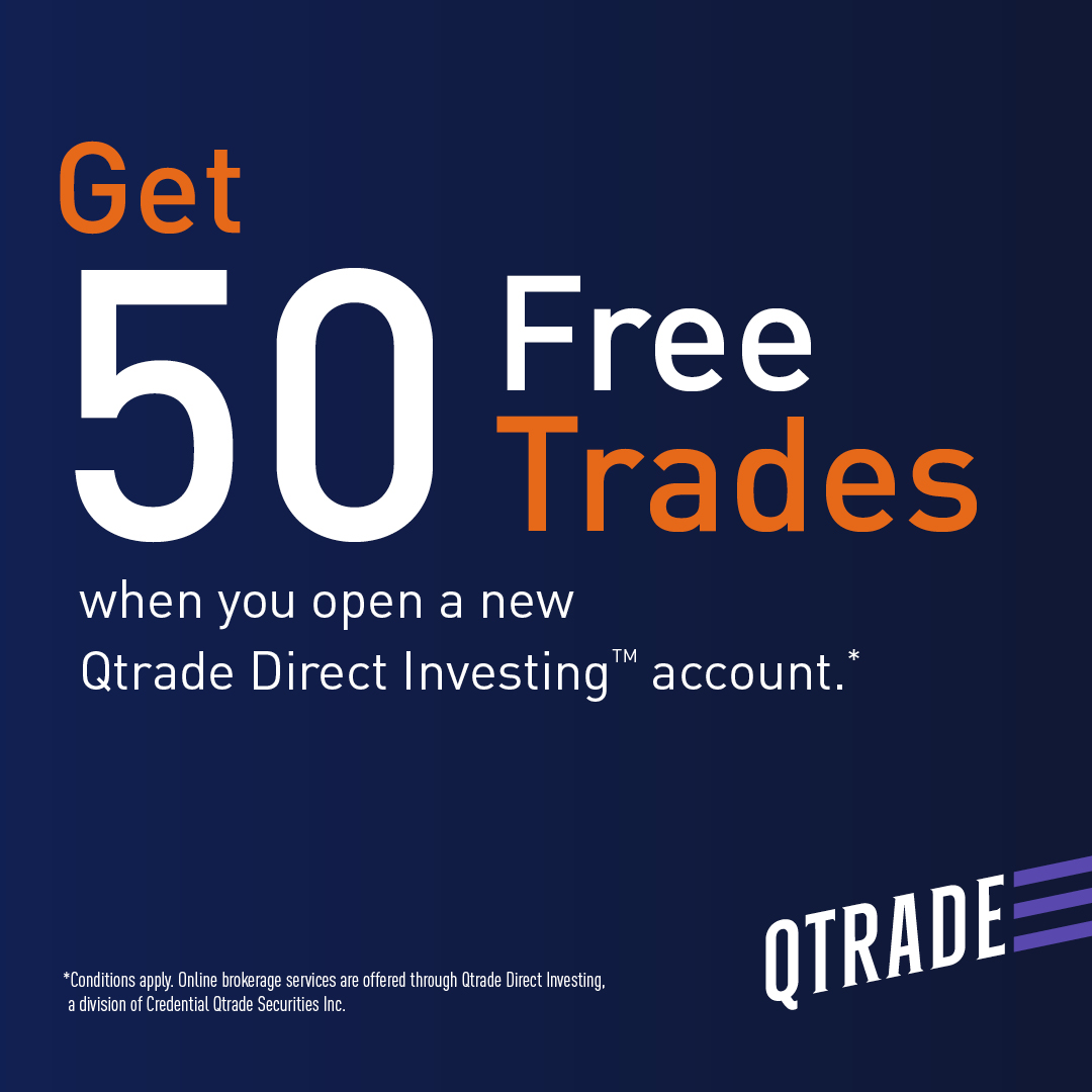alternasavings's tweet photo. Get 50 free trades when you open a new Qtrade Direct Investing™ account. Sign up today: https://t.co/eggOZS0xXg
#qtrade #qtradedirectinvesting #writeyourownfuture #investwithknowledge https://t.co/Y99WisYZrQ
