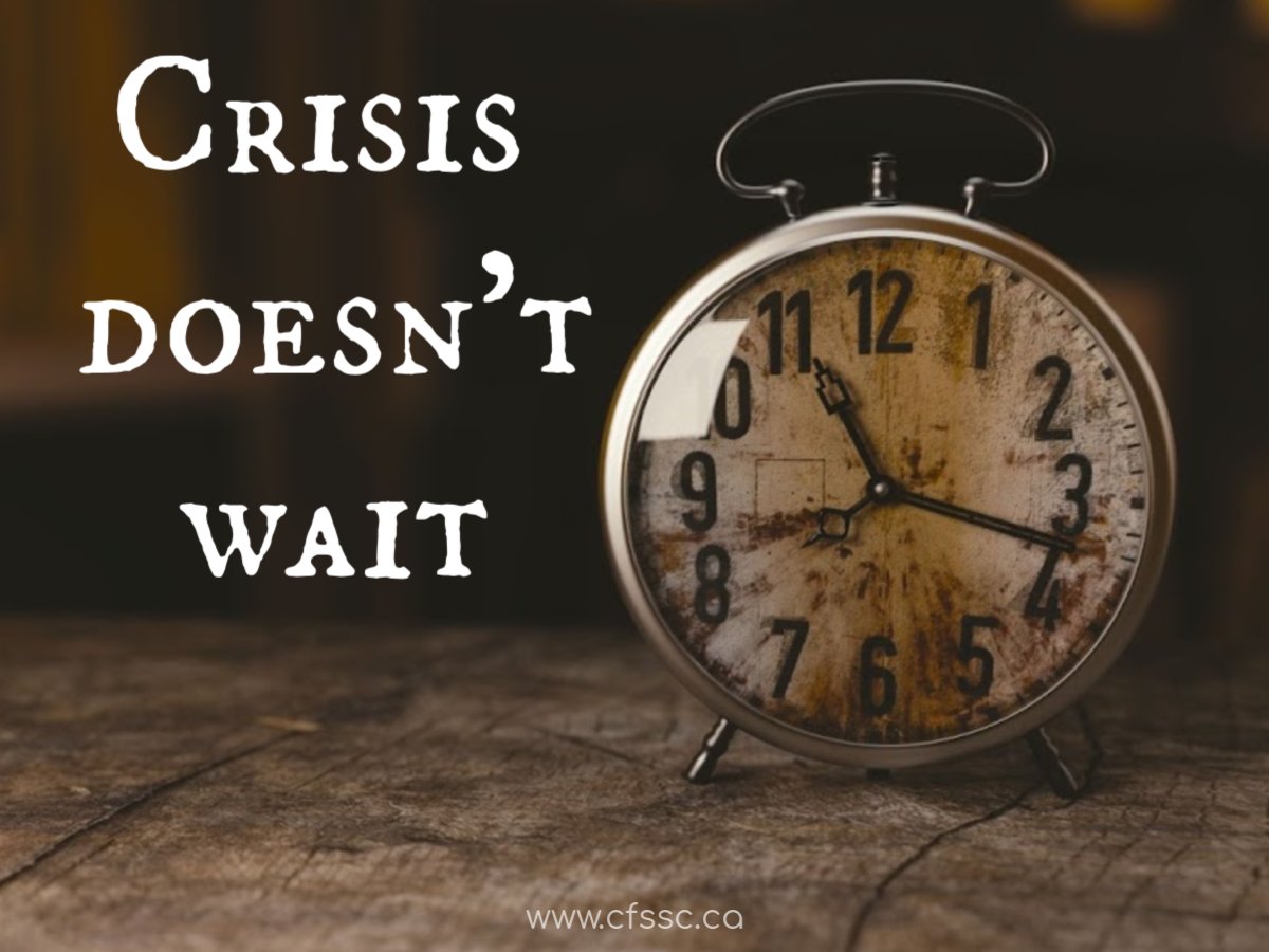 CFSCounselling's tweet photo. Your #donations make sure Simcoe Muskoka residents can get help right away, without waiting for an appointment with their doctor or using the emergency room for non-urgent care. Your donations ensure we can help those who have nowhere else to turn. #cfssc https://t.co/EB7GJPoqUj https://t.co/DPSTJOb0sI