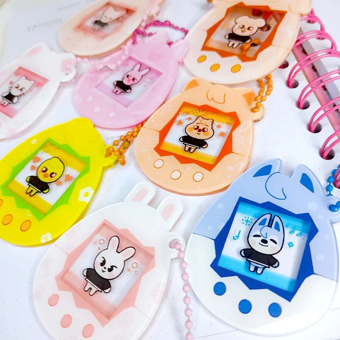 My Skzoo tamagotchi charms are finally here and they look absolutely adorable #SKZOO #Straykidsfanart #straykids 