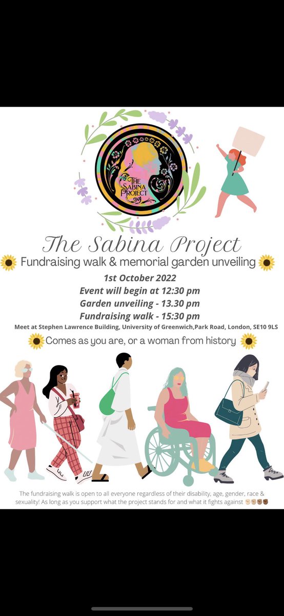 ForSabinaNessa's tweet photo. Whilst it will be two weeks after we originally planned, we hope to see everyone there on the 1st October 2022 to commemorate Sabina and her life as a community together and in her honour #SayHerName #sabinanessa #oneyearon @greenwichsu @UniofGreenwich https://t.co/Y5JdgQRDRy