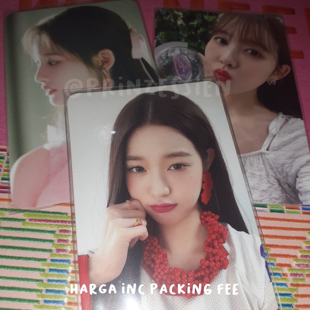wts / want to sell (help retweet, please!)

✦ ive wonyoung wony after like afli pob bene ssq jewel cupi bundle

255k

ー all in good con
ー 🍊 + keep (with dp, cancel = opslot/hangus)
ー inc packing fee

🏡 jogja
please dm for details!