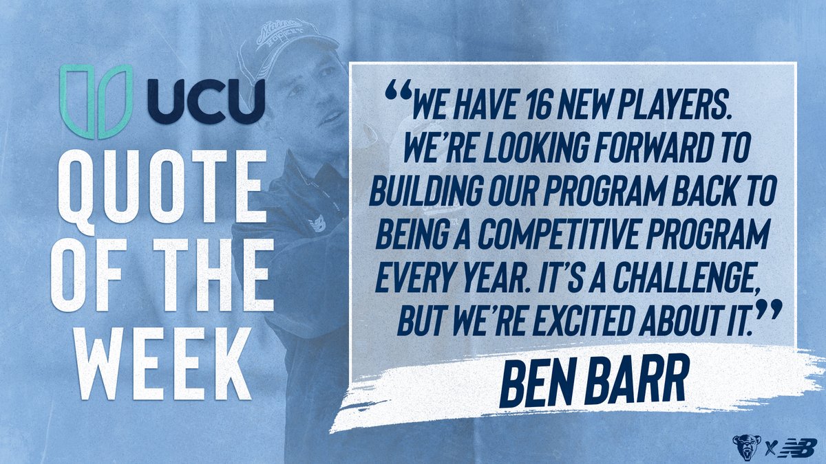 This week's @UCU_Maine Quote of the Week comes from @CoachBarrMaine #BlackBearNation