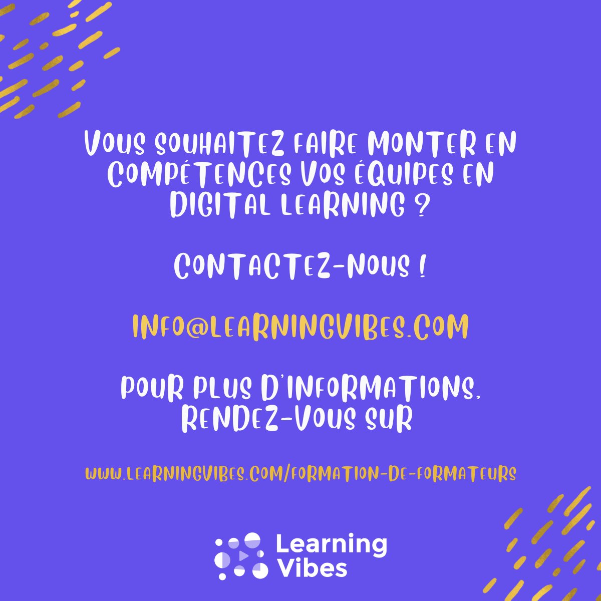 LearningVibes's tweet image. Très fiers d’avoir accompagné pendant 5 mois les équipes pédagogiques des 𝘼𝙡𝙡𝙞𝙖𝙣𝙘𝙚𝙨 𝙁𝙧𝙖𝙣𝙘̧𝙖𝙞𝙨𝙚𝙨 𝙖𝙪 𝙋𝙚́𝙧𝙤𝙪 sur la conception de formations en ligne. #digitallearning #elearning #formationenligne