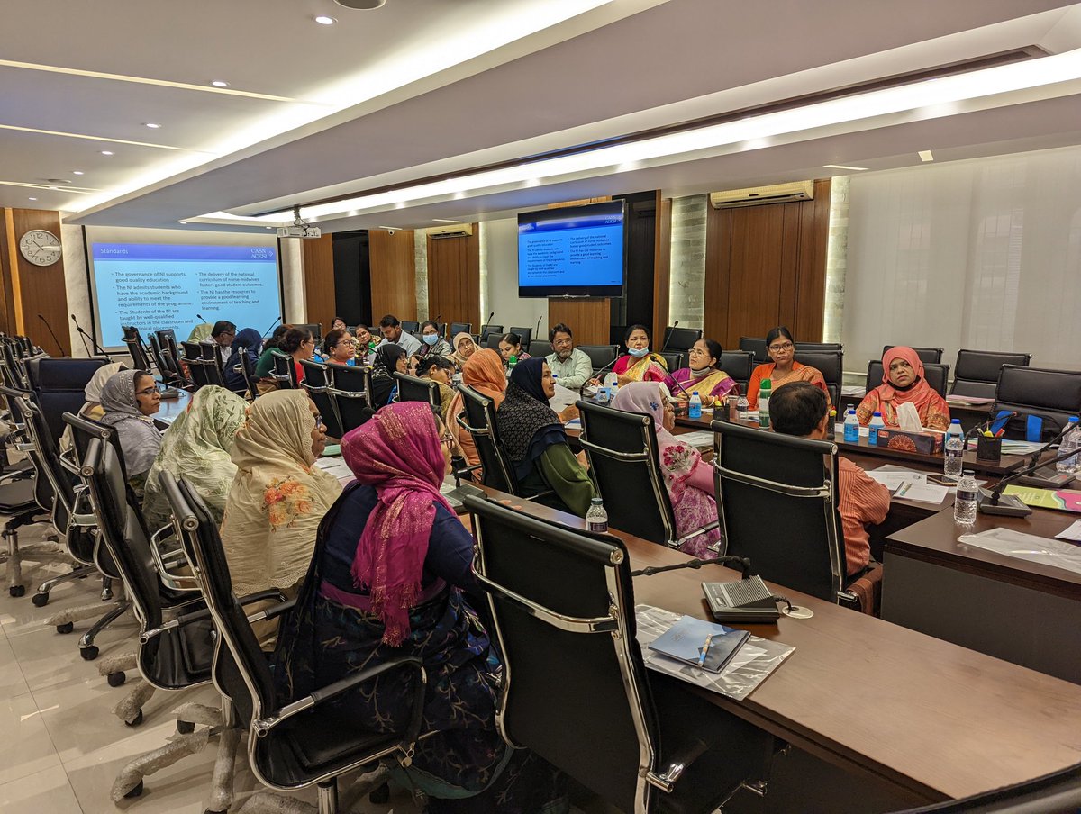 don_flaming's tweet photo. .@CASN43 guiding #nurseeducators who are discussing accreditation for #Bangladesh #nursing programs. All part of @Cowater_Intl #ProNurse project to increase the professionalization of nursing across Bangladesh. https://t.co/nUeXfjQZth