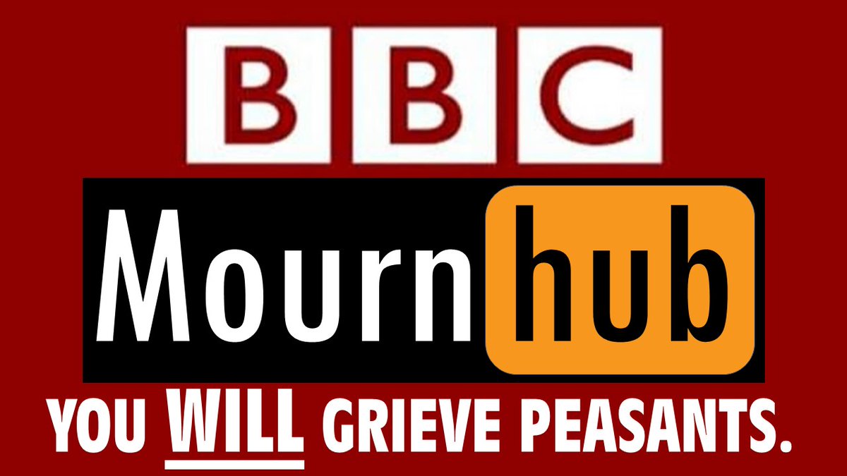 KernowDamo's tweet photo. Close shops to go home & mourn unless you've been told to stay open to feed mourners. Cancelled operations, cancelled holidays, cancelled flights, cancelled roadworks lest they delay travelling mourners & of course 24 hour #mournhub on the BBC because we WILL make you mourn. https://t.co/1cvKdKXUhD