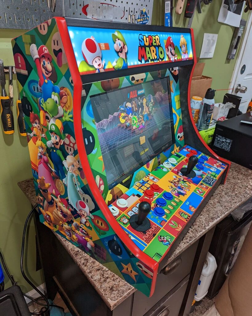 Mattsgameroom1's tweet photo. Already made and ready to ship, bartop arcade with a Super Mario theme. Check https://t.co/DlU6F2WKYG for price and details.
.
.
.
#arcade #arcademachine #mancave #gameroom #mattsgameroom #bartoparcade #supermario #nintendo #gamer #gaming #videogames #retrogamer #retrogaming https://t.co/IUATQVQ025
