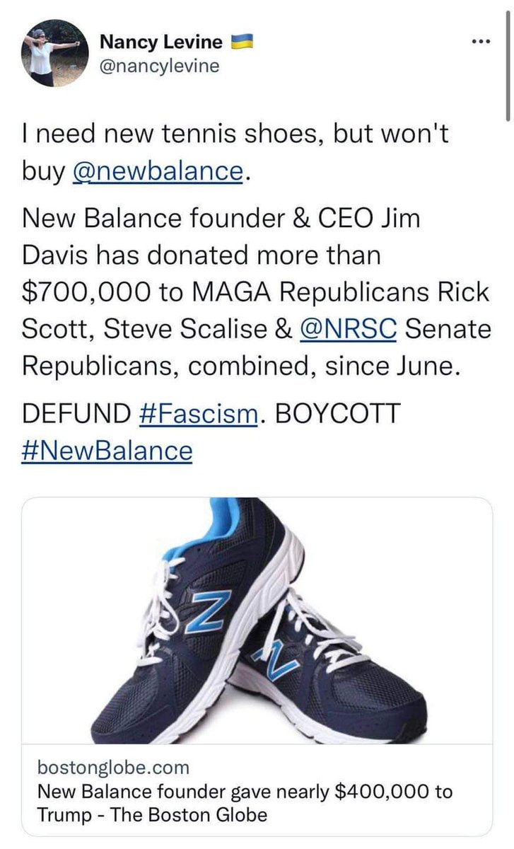 flirt1to1's tweet photo. #boycot #newbalance #itsnotforyou ๐ https://t.co/pCQHujpkcy #skyisblue #voteblue #freespeech https://t.co/CKVFSc1gXR