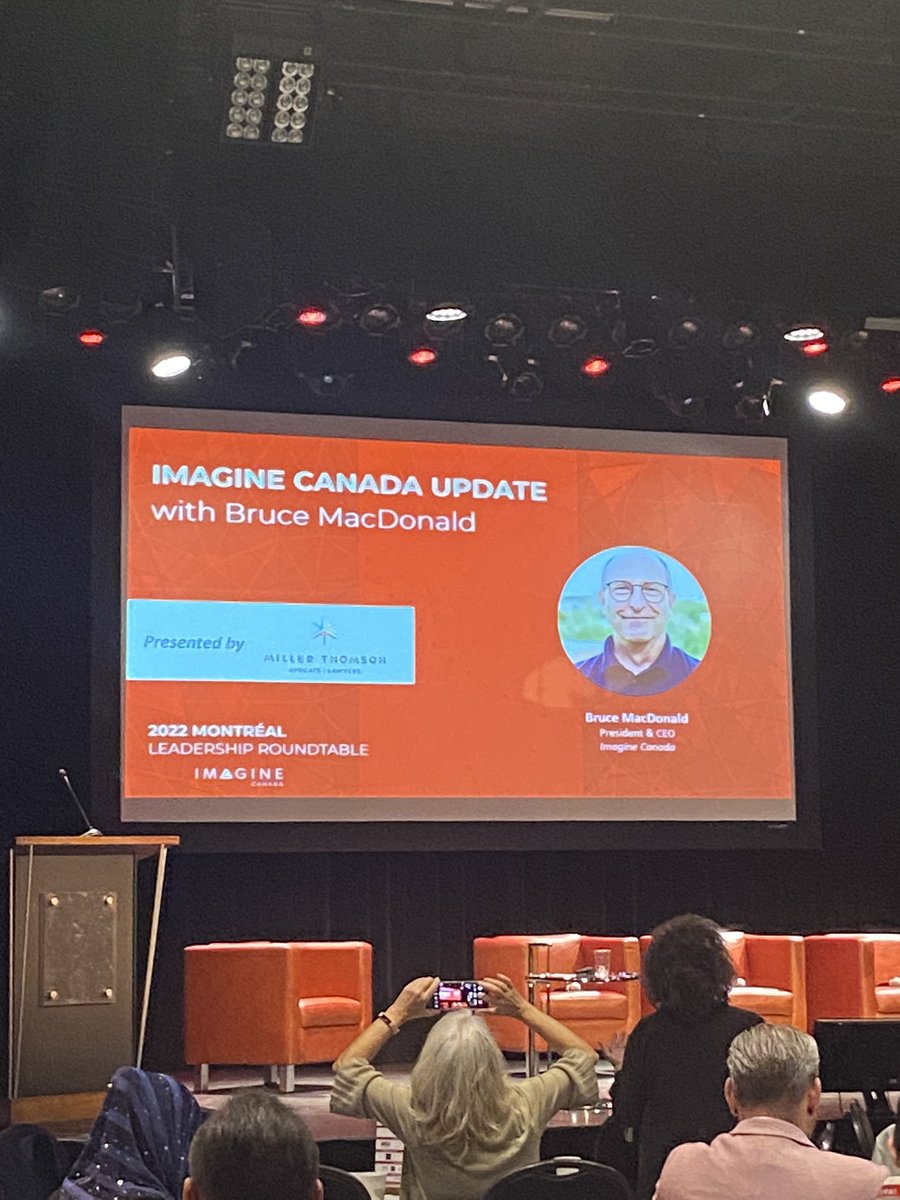 Thanks @macdjb and <a href="/ImagineCanada/">Imagine Canada</a> for the Imagine Canada Update and bringing together the #ICLeadershopRoundtable. <a href="/MillerThomson/">Miller Thomson LLP</a> was pleased to sponsor this session