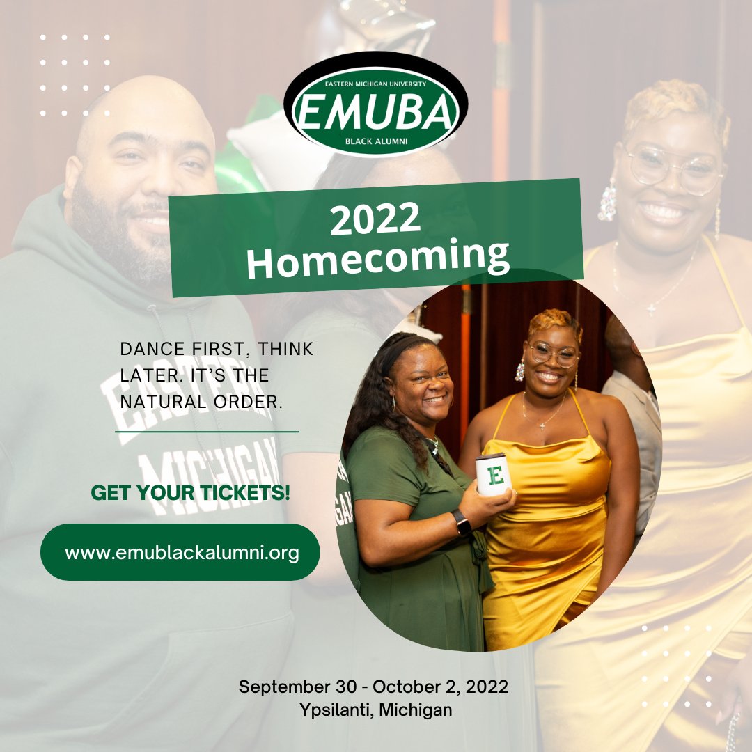 EMUBlackAlumni's tweet image. Calling all high school students missing out on a full homecoming experience this year!🙌🏽 

Are you ready for the homecoming? 

Find more information here⬇️
emublackalumni.org/homecoming-2022

#emuba #emubadetroit #emu #EasternMichiganUniversityBlackAlumniAssociation