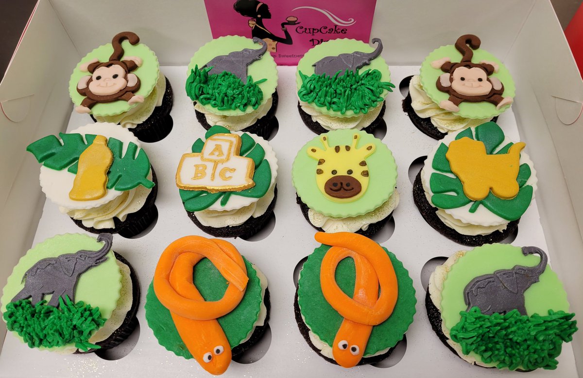 only1ccdiva's tweet photo. Jungle theme Cupcakes 🧁 
https://t.co/OX90wbcKyj https://t.co/jGRxs9VRyR