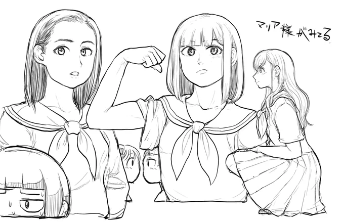 #マリみて版深夜のお絵描き60分一本勝負 