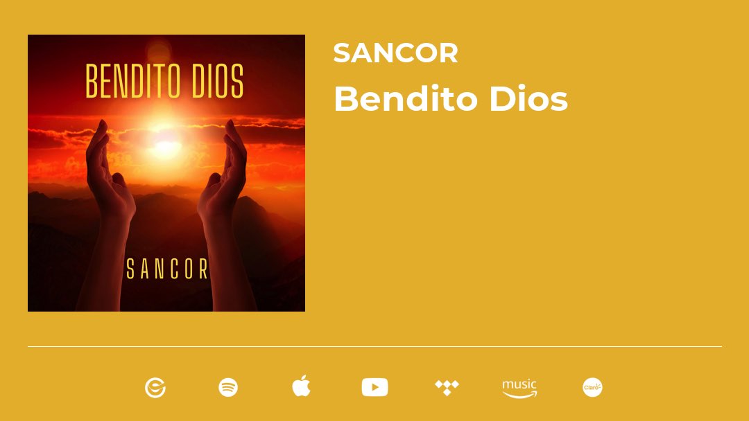 sancormusic's tweet photo. ¡Ahora pueden escuchar toda nuestra música en su plataforma musical preferida! @sancormusic https://t.co/0a1s69kLId https://t.co/908wQlVKao