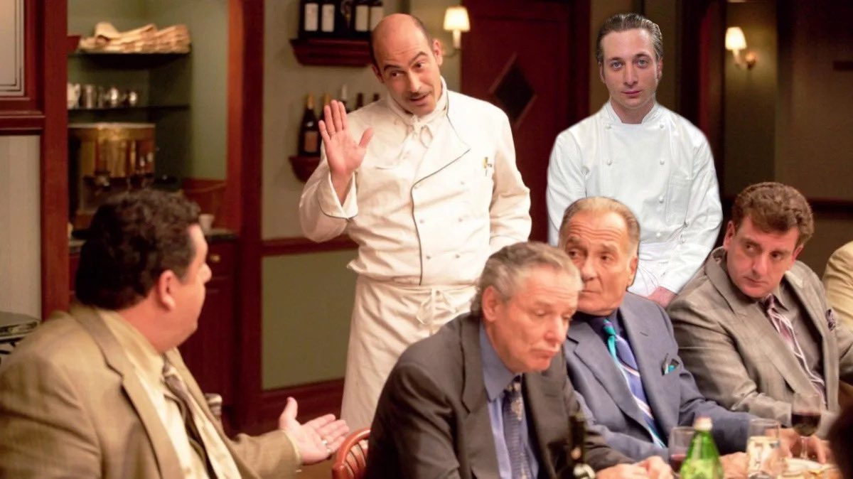 SopranosWorld's tweet photo. Meet Vesuvio’s newest chef https://t.co/uMxLJTReW5