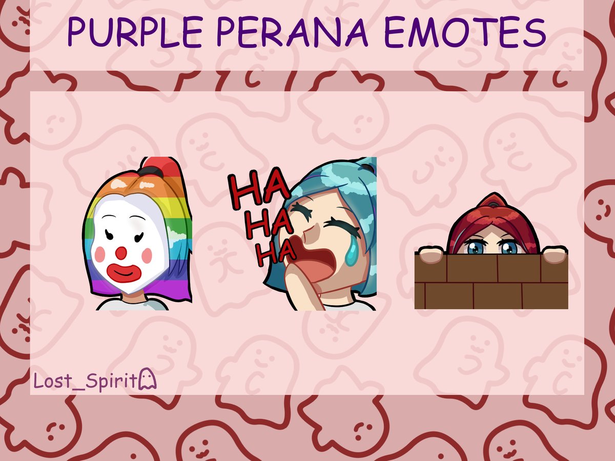 Some more emotes for <a href="/Purple_Perana/">Holly</a> 
Personally pretty proud of the layout and also did all of these on stream if anyone wants to come check it out link in bio
#emoteartist #emotes #Vtuber