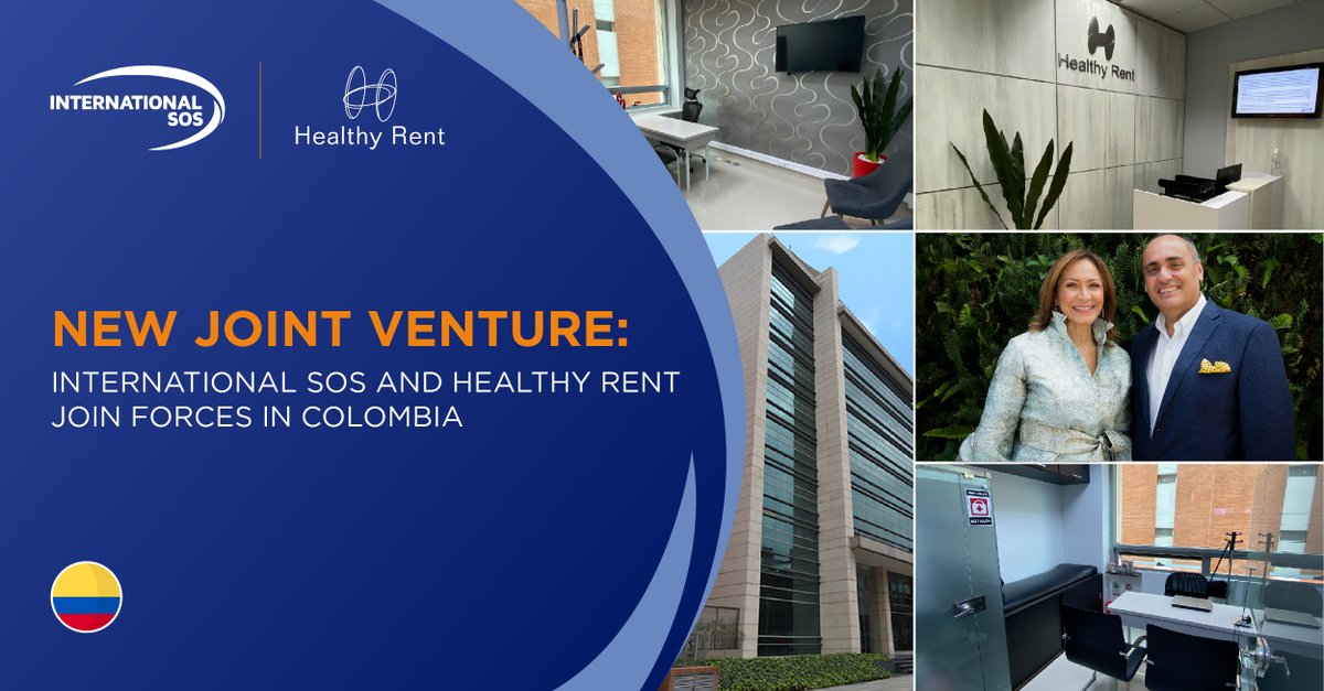 With the aim of continuing to expand our presence in Latin America, we are pleased to announce a new strategic alliance between @IntlSOS and Healthy Rent. This will enable us to provide enhanced service to our clients with operations based in Colombia. okt.to/rVgce4