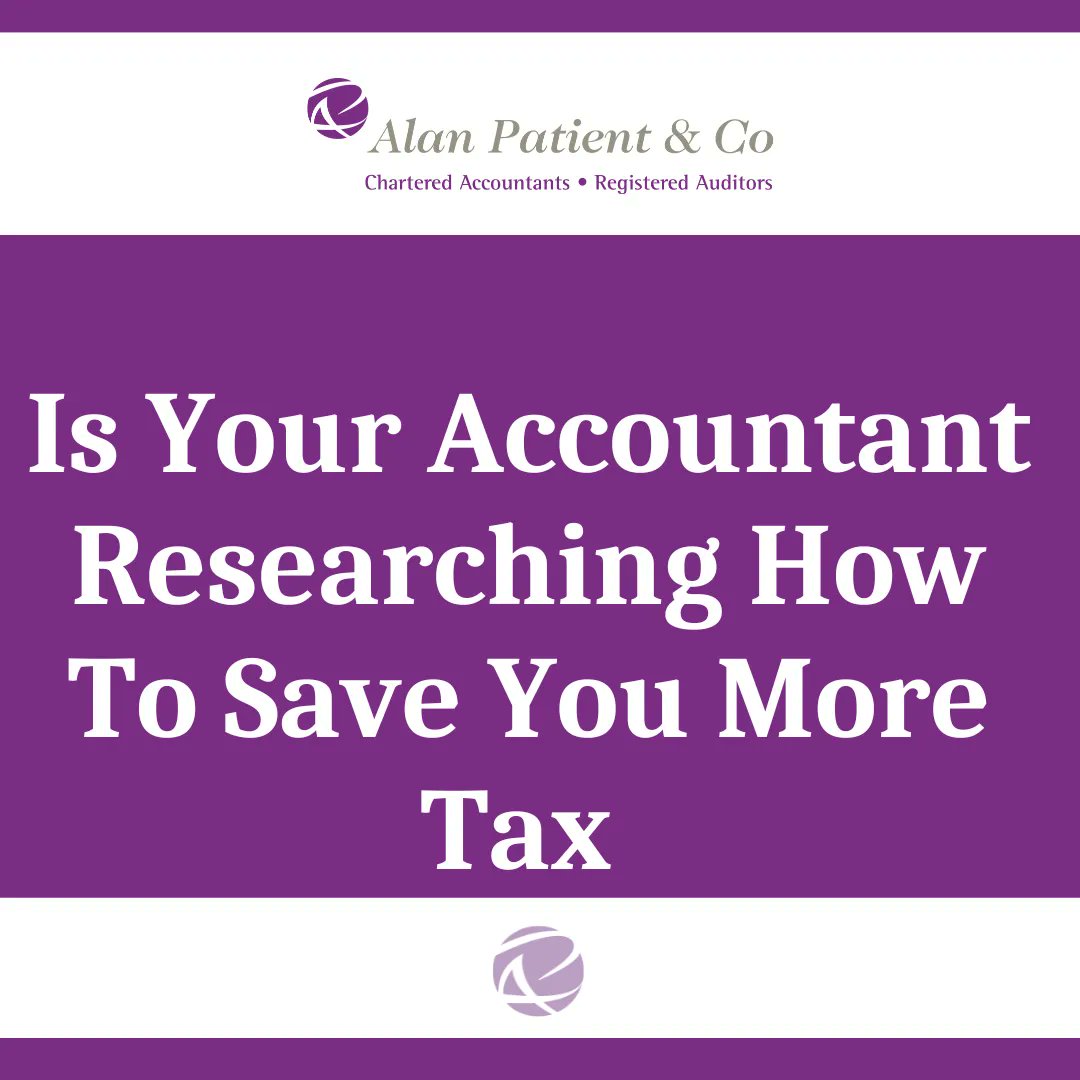 AlanPatientCo's tweet photo. Investing in a competent accountant will leave you in a good position knowing that your accountant has saved you tax through good tax practices such as spending time researching. Click here to find out more: https://t.co/0kUREiSbUi 
#Tax #TaxPlanning #SaveTax #WansteadAccountants https://t.co/16i4tT6tas